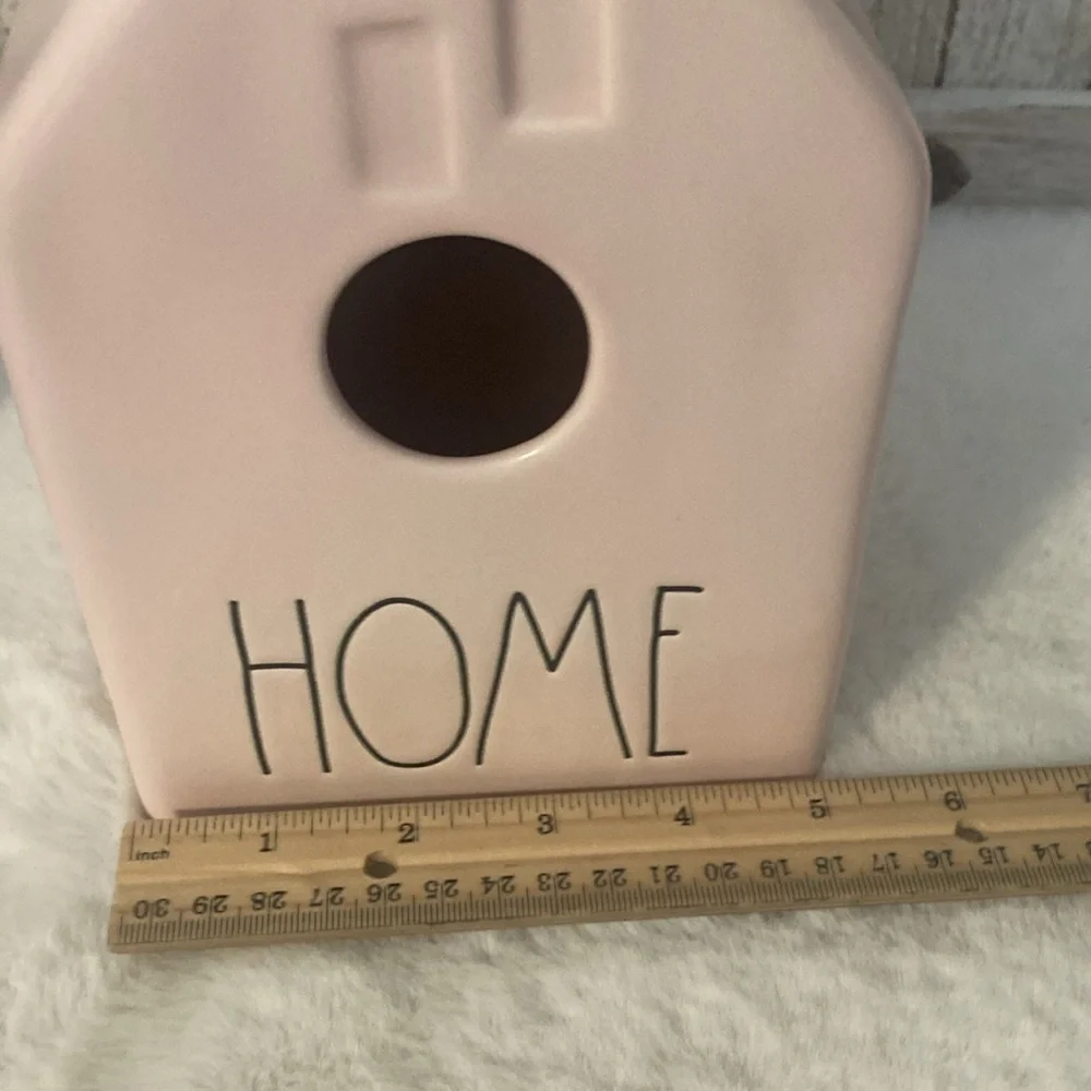 Rae Dunn Home Birdhouse in Light Pink